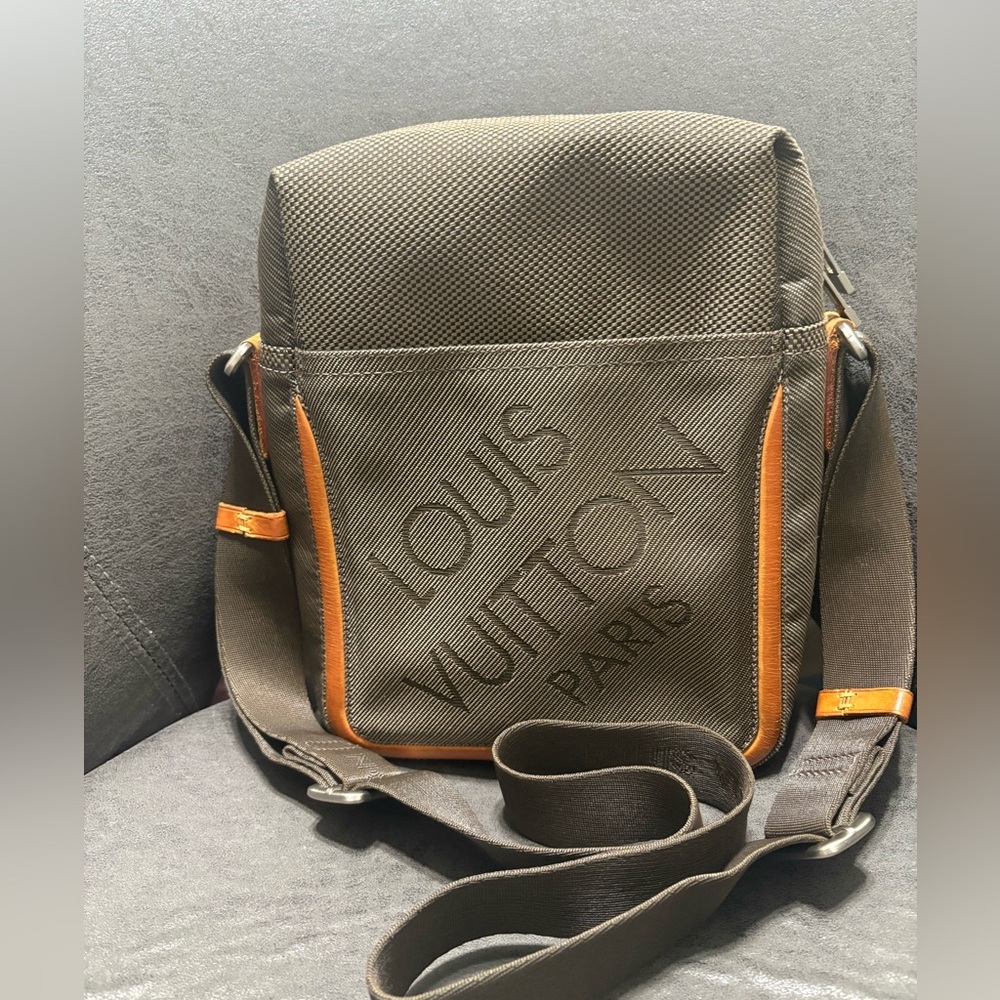 Authentic Louis Vuitton Damier Jean Citadin Shoulder Crossbody Bag
